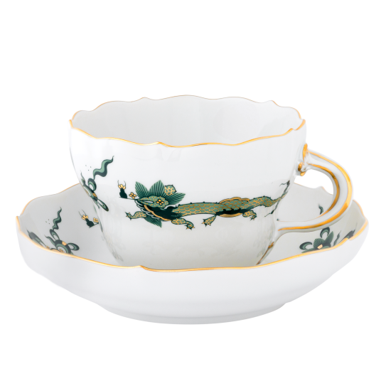 Cappuccino Cup Court Dragon Cap. 0.25 l, green