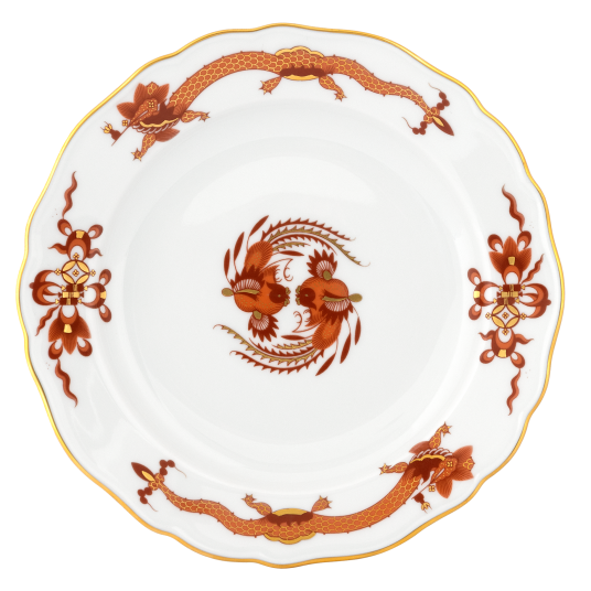 Dinner Plate Court Dragon Ø 28 cm, red