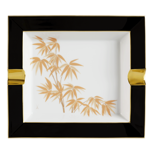 Ashtray Golden Bamboo 21 × 18.5 cm