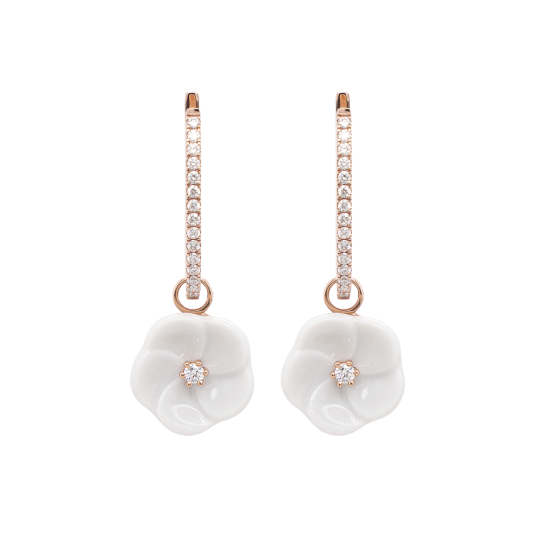 Earrings Royal Blossom Diamond 750 rose gold